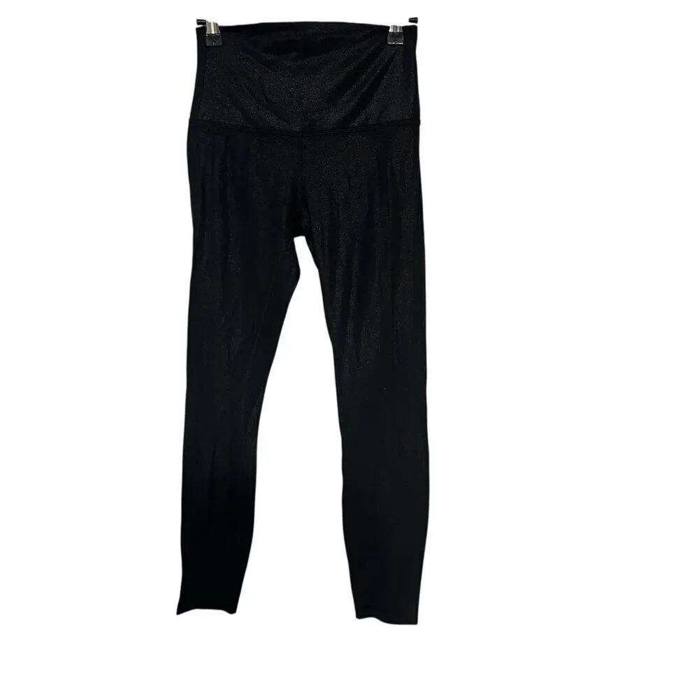 Lululemon Align High-Rise Pant ShineRadiate Foil Print Black Shimmer Leggings 4